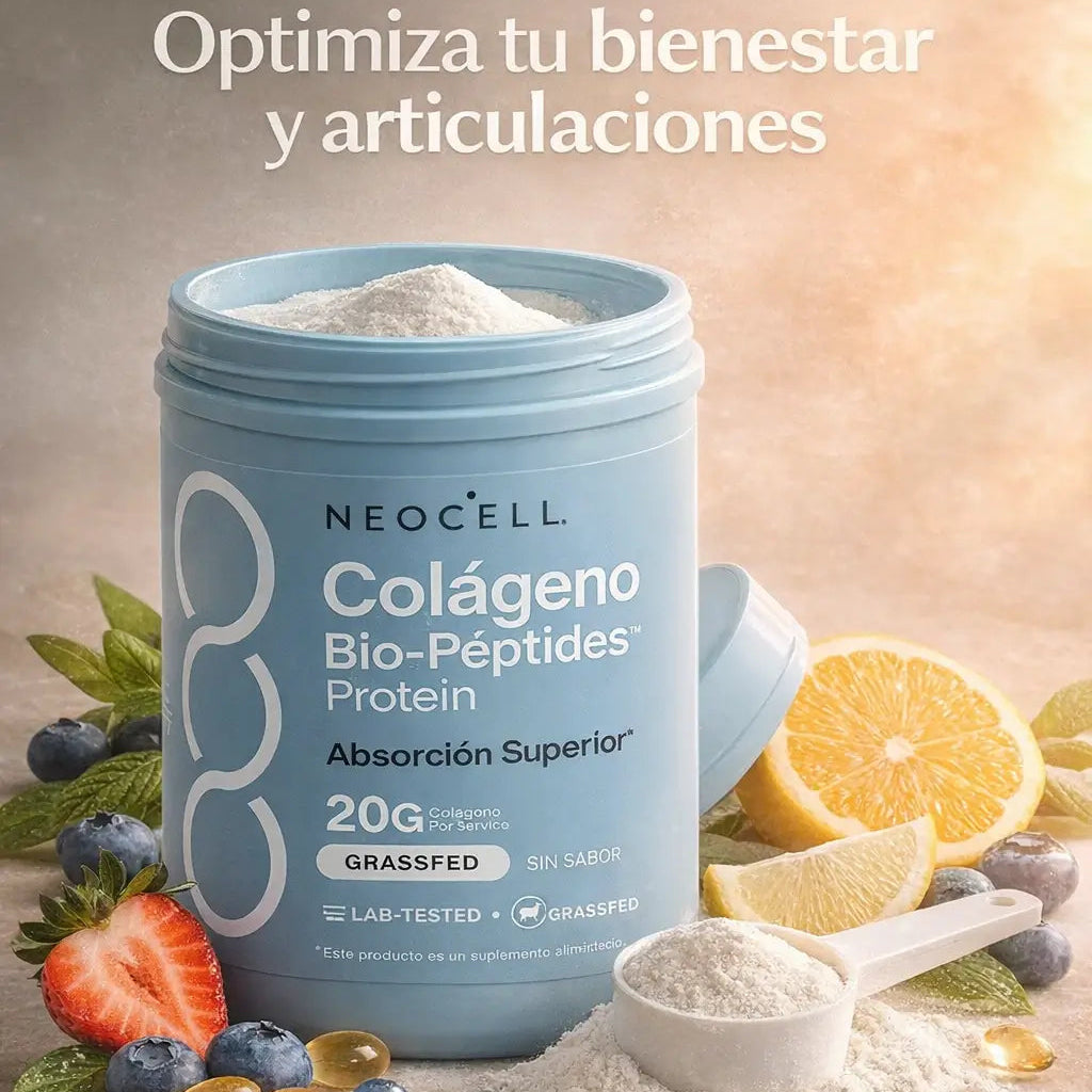 Colágeno NeoCell Premium 283g (10 Oz)| Fórmula avanzada con Biopéptidos- Suplemento de proteína para el cabello, la piel y las uñas - Absorción superior