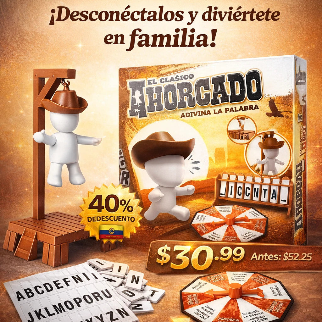 Juego de Mesa El Clásico Ahorcado - Adivina la Palabra