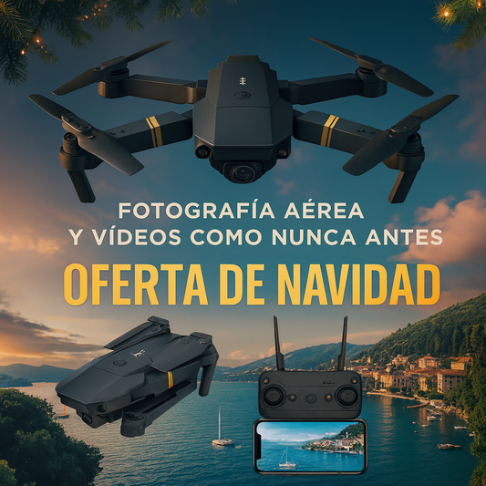 Dron Pro Max 4K Plegable Ideal para amantes de la tecnología, Niños y Principiantes – OFERTA FLASH POR NAVIDAD