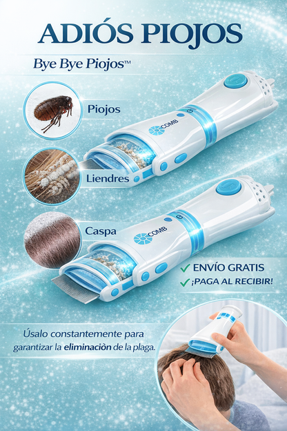 Cepillo Electrico Bye-Bye Piojos™ - El original - Sin Químicos