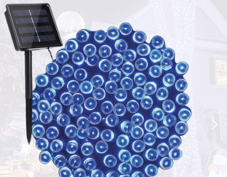 Focos LED NAVIDAD 17m Con Panel Solar Con 50% OFF por Black Days