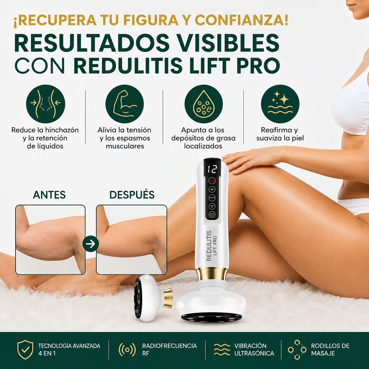 Redulitis Lift Pro - Dispositivo Anticelulítico y Reafirmante