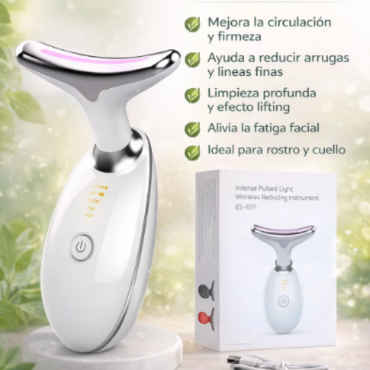 ✨ Masajeador Facial 3 en 1 para Cuello y Cara ✨Cuidado diario de la piel🌿