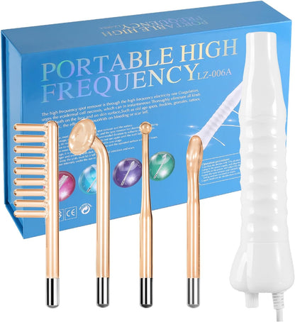 Kit de Alta Frecuencia Facial y Capilar 4 en 1 – Rutina de Belleza ✨