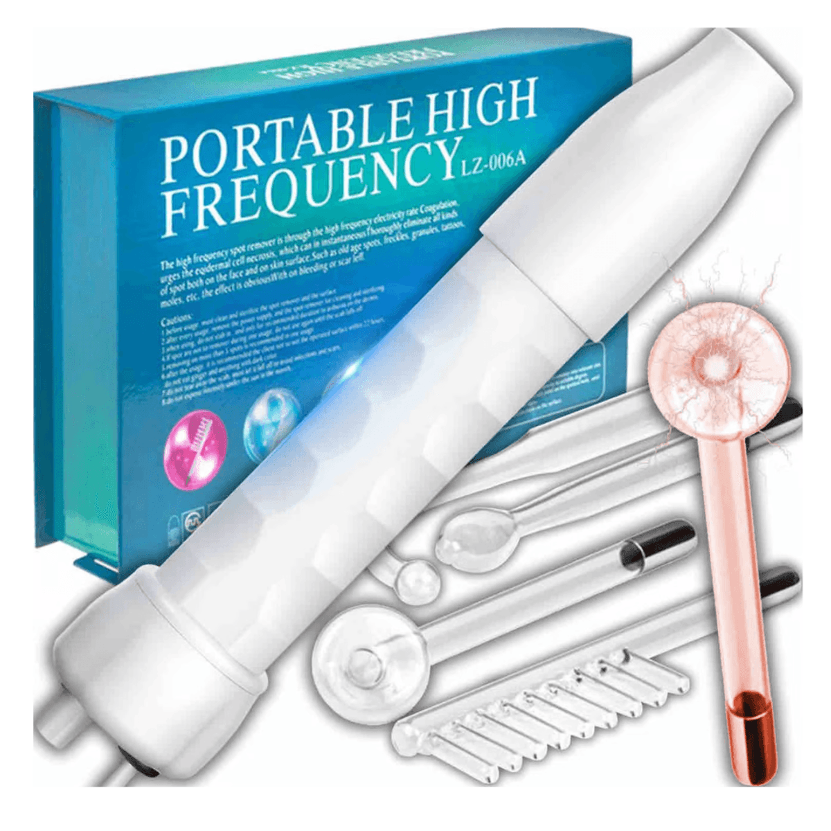Kit de Alta Frecuencia Facial y Capilar 4 en 1 – Rutina de Belleza ✨