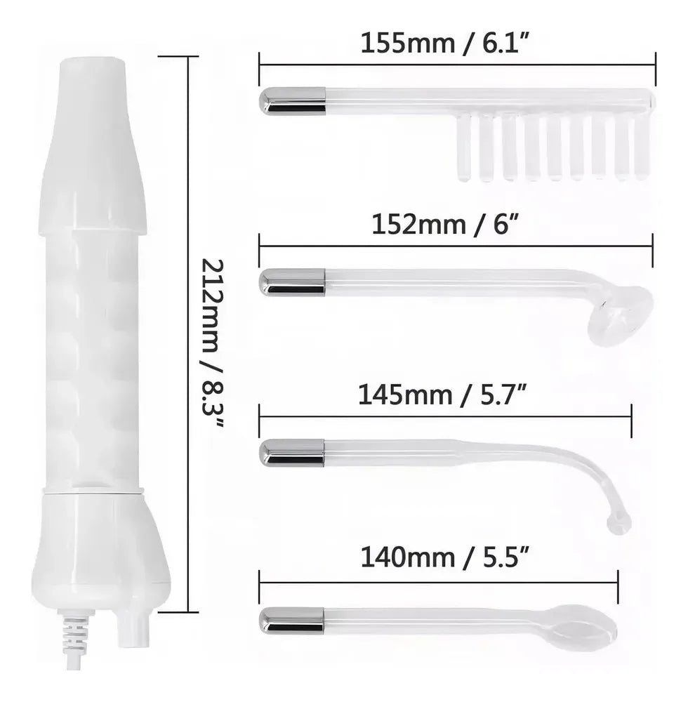 Kit de Alta Frecuencia Facial y Capilar 4 en 1 – Rutina de Belleza ✨