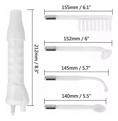 Kit de Alta Frecuencia Facial y Capilar 4 en 1 – Rutina de Belleza ✨