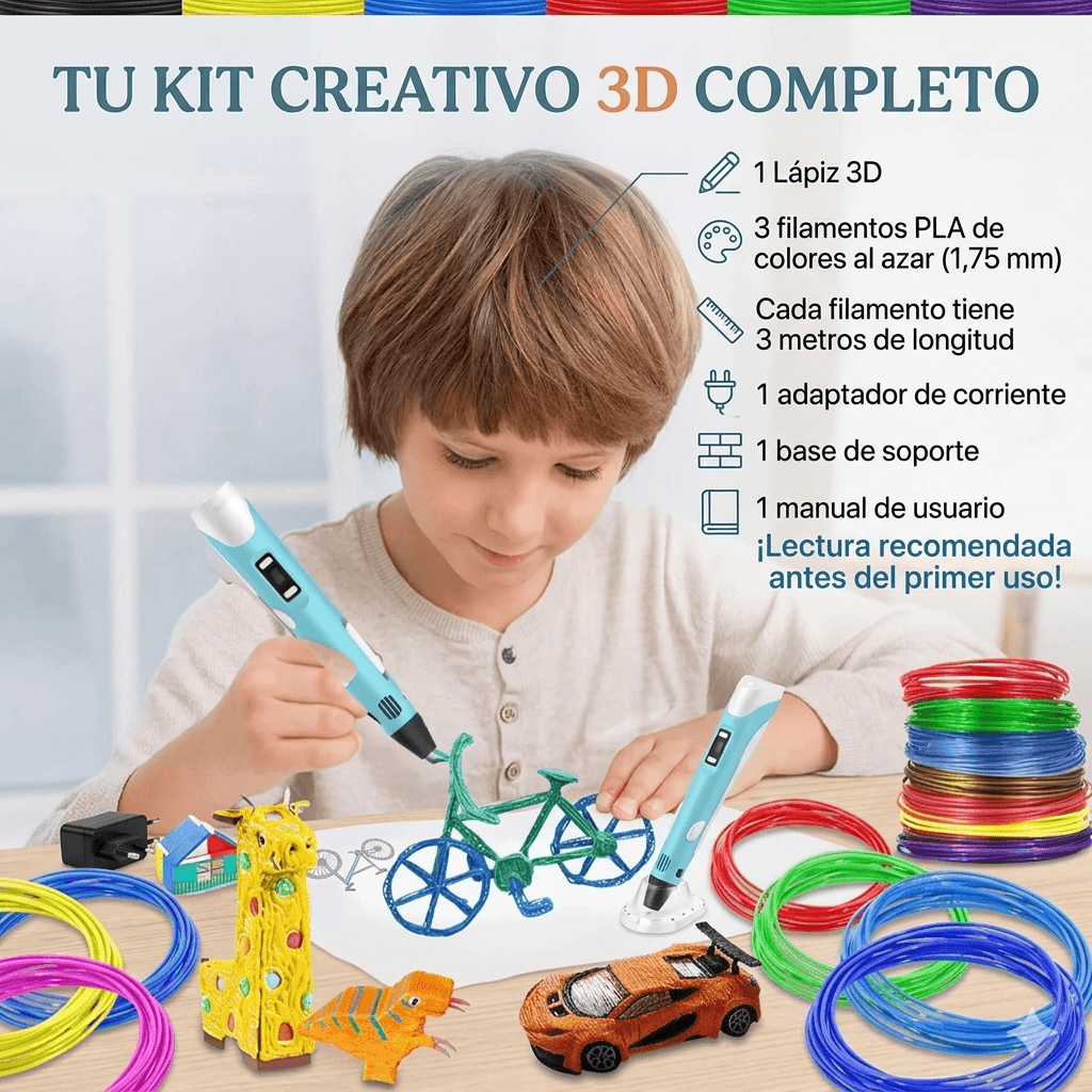 Lápiz 3D Mágico: ¡Transforma tus Ideas en Realidad!