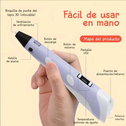 Lápiz 3D Mágico: ¡Transforma tus Ideas en Realidad!