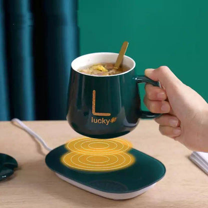 Calentador Inteligente de Tazas – Mantén tu Café Caliente por Horas ☕🔥