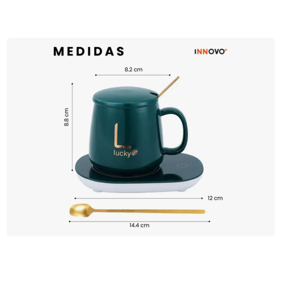 Calentador Inteligente de Tazas – Mantén tu Café Caliente por Horas ☕🔥