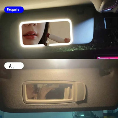 Vanity Mirror Espejo ilumidador Led Táctil para Autos - GRATIS Gel Frio Contorno de Ojos