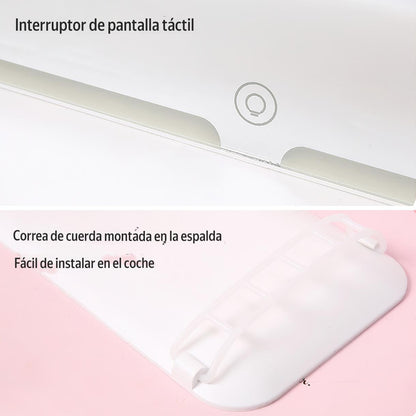 Vanity Mirror Espejo ilumidador Led Táctil para Autos - GRATIS Gel Frio Contorno de Ojos