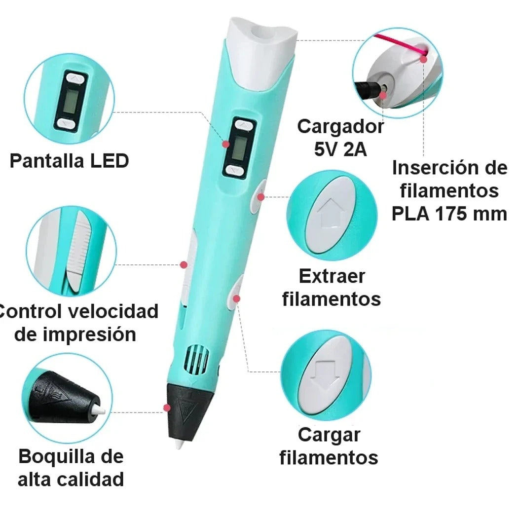 Lápiz 3D Mágico: ¡Transforma tus Ideas en Realidad!