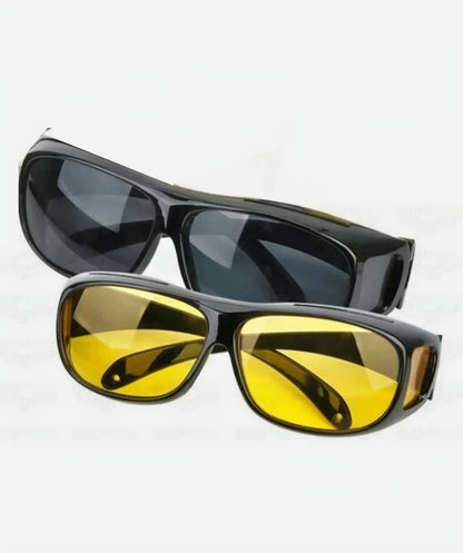 VisionDrive Unisex | Visión Segura Día y Noche al Conducir | Pack 2x1 (Gafas Diurnas + Nocturnas)