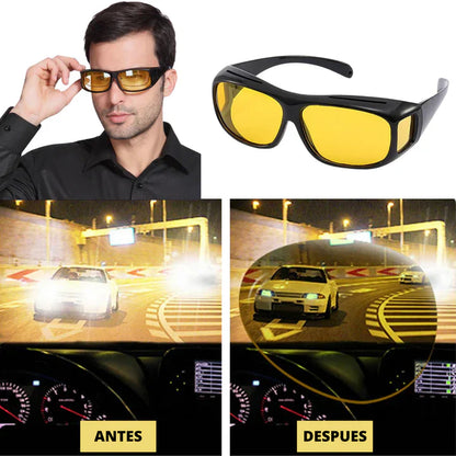VisionDrive Unisex | Visión Segura Día y Noche al Conducir | Pack 2x1 (Gafas Diurnas + Nocturnas)