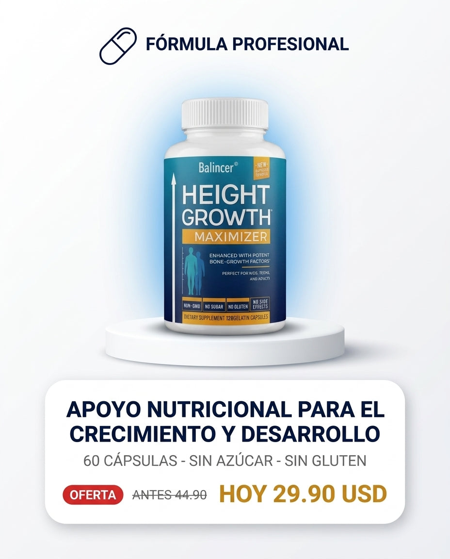 Height Growth Maximizer - Apoyo Nutricional para el Crecimiento y Desarrollo